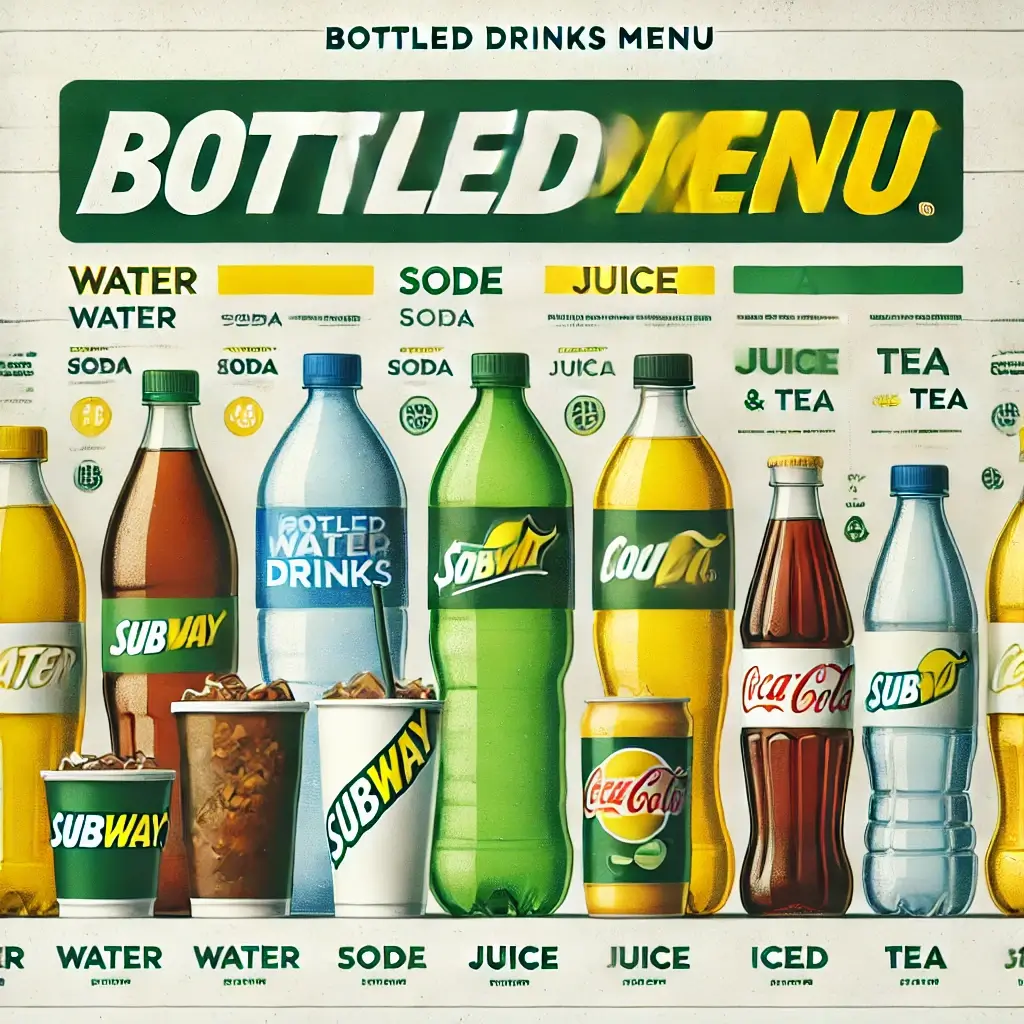 Subway UK Drinks menu