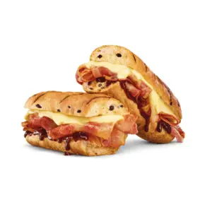 Subway NEW Hot Cross Cheesy Bacon Bun Toastie