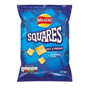 Walkers Squares Salt & Vinegar - Subway Sides - Crisps